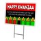 Signmission Happy Kwanza Share L Yard Sign & Stake outdoor plastic coroplast window C-1824 Happy Kwanza Share L - alternate 1